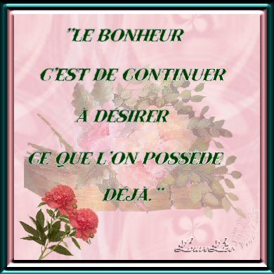le bonheur